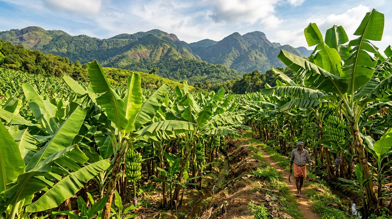 Organic Banana Farms in Western Ghats